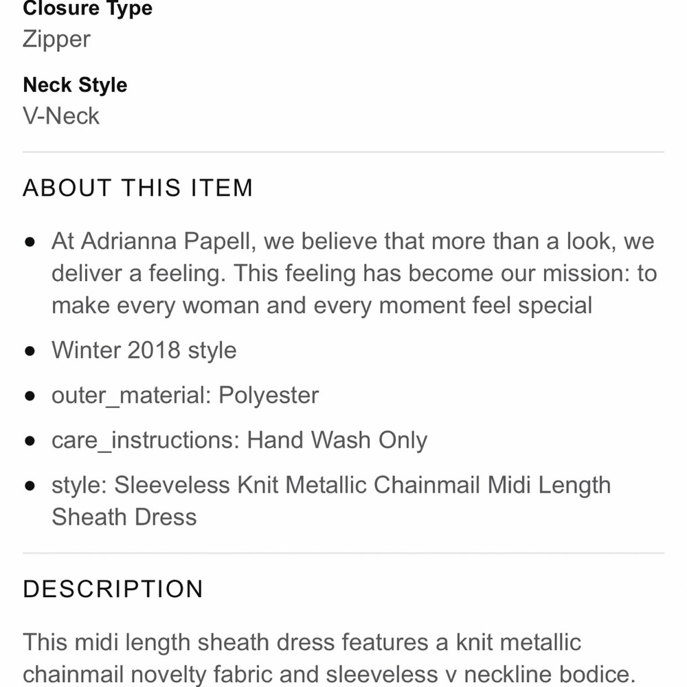 Adrianna Papell Chainmail Sleeveless Sheath Dress - Picture 9 of 10